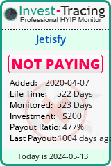 Jetisfy details image on Invest Tracing