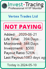 Vertex Trades details image on Invest Tracing