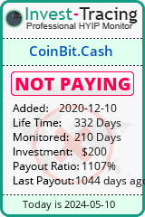 CoinBit.Cash details image on Invest Tracing