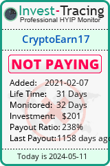 CryptoEarn17 details image on Invest Tracing
