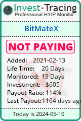 BitMateX details image on Invest Tracing
