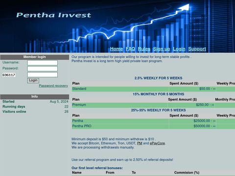 PenthaInvest screenshot